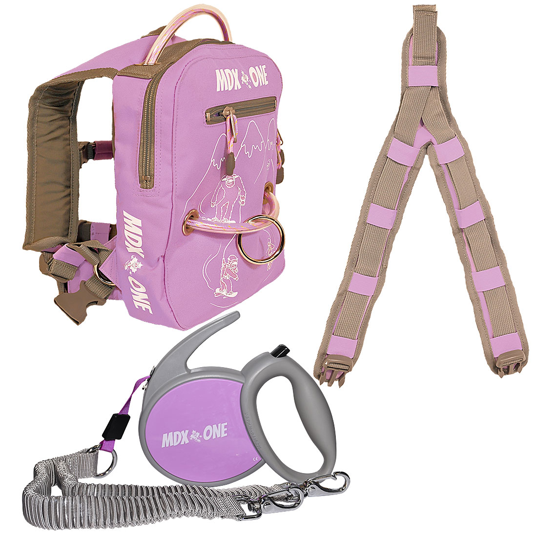 MDXONE Kids Harness - Backpack Lavender - 3