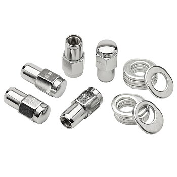 hjulmutter, 1/2-20", stängd ände, 45,0 mm lång, hylsa 5st