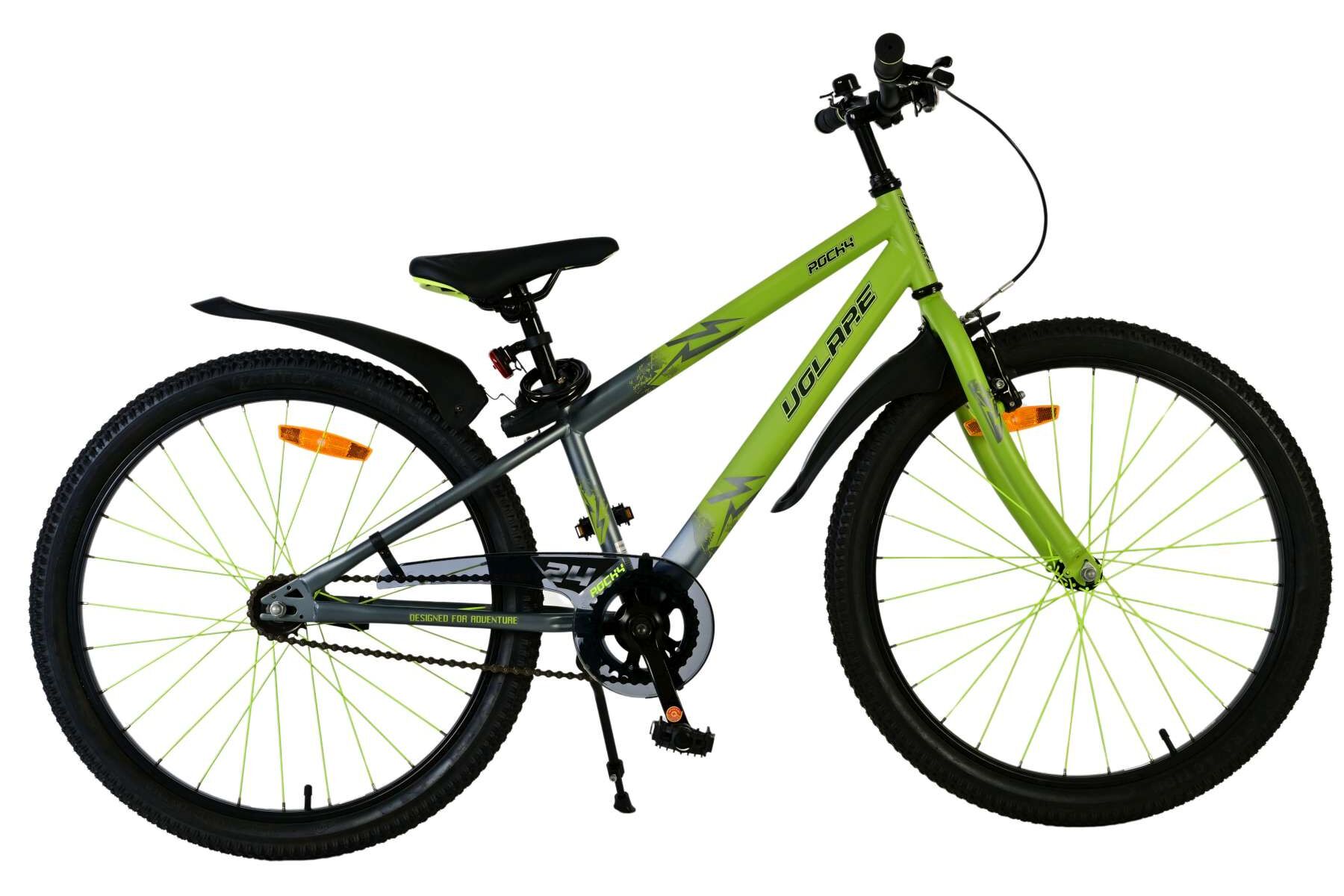 Barncykel Volare Rocky 24 Tum - Grön för barn 8-10 år - 10