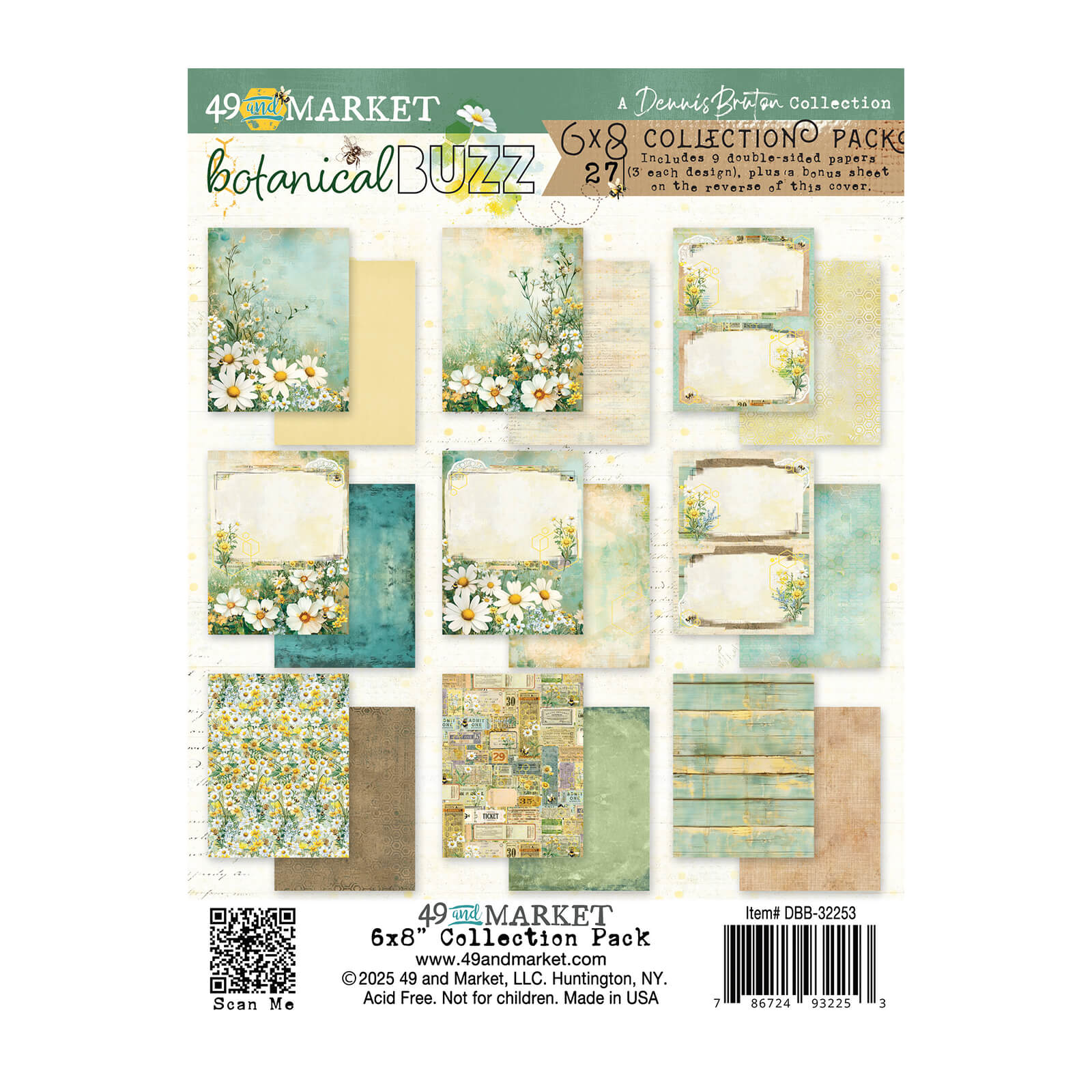 49 And Market - Collection Pack 6x8 - Botanical Buzz Collection 