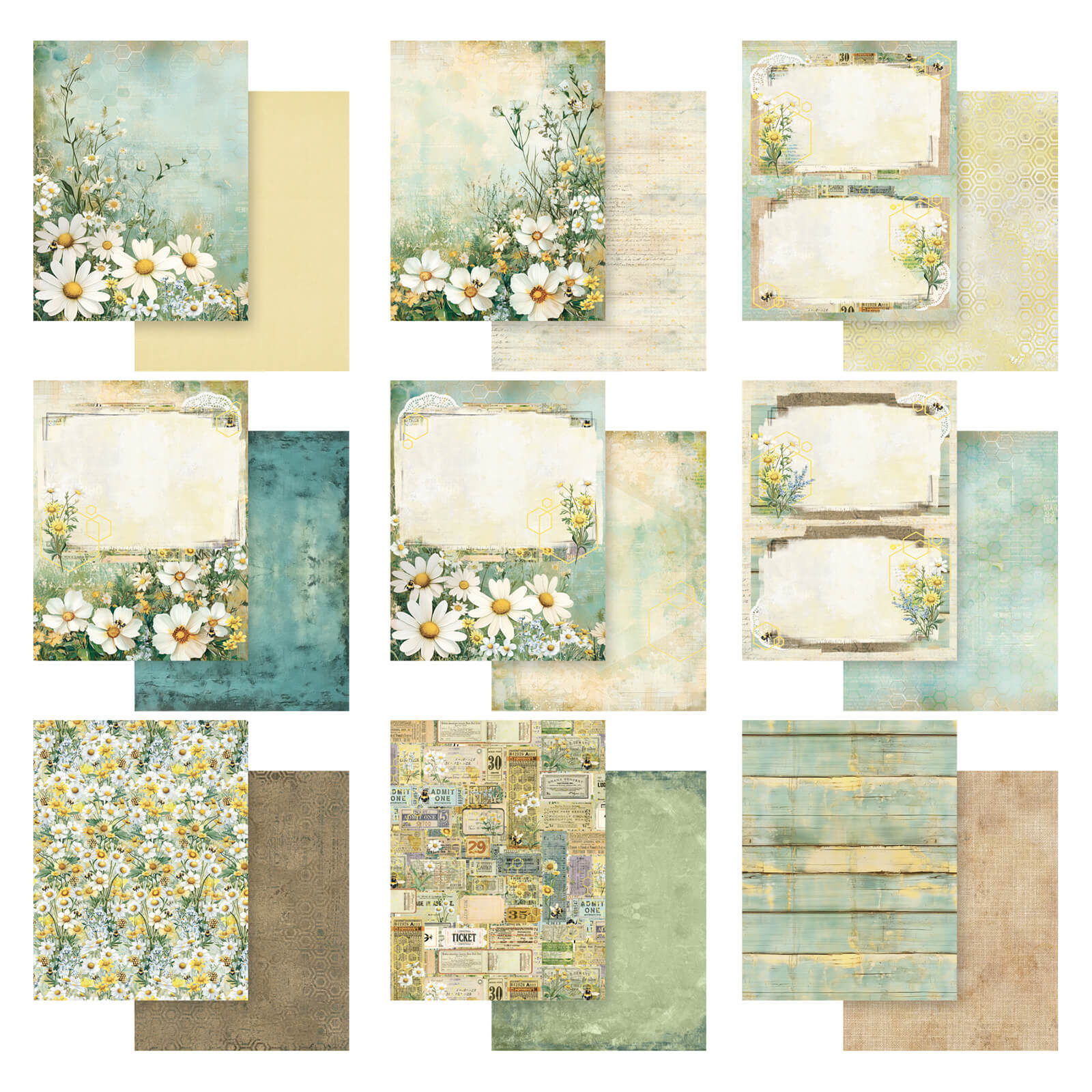 49 And Market - Collection Pack 6x8 - Botanical Buzz Collection  - 2