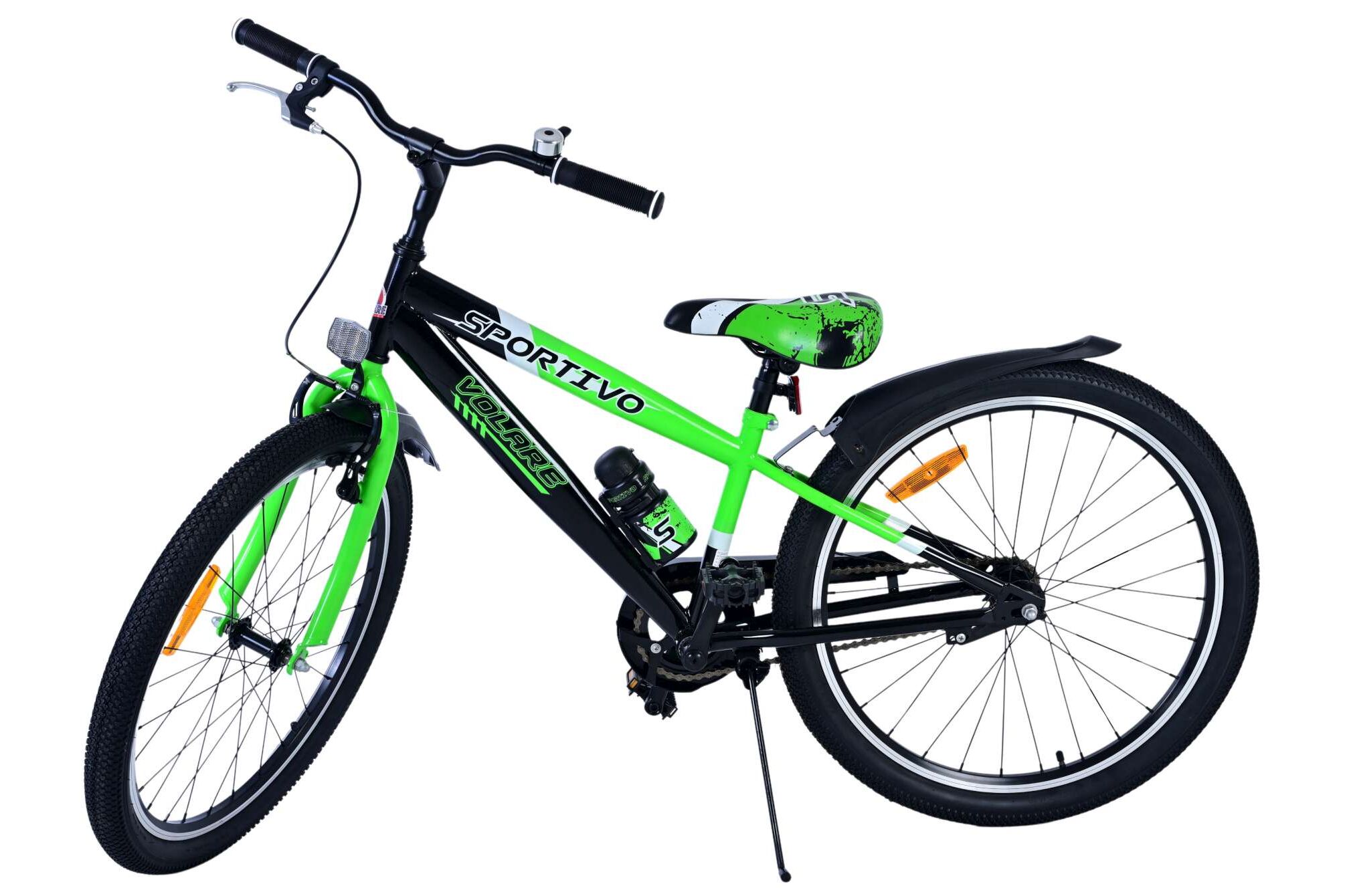 Barncykel Volare Sportivo 24 Tum - Grön för barn 8-10 år - 3