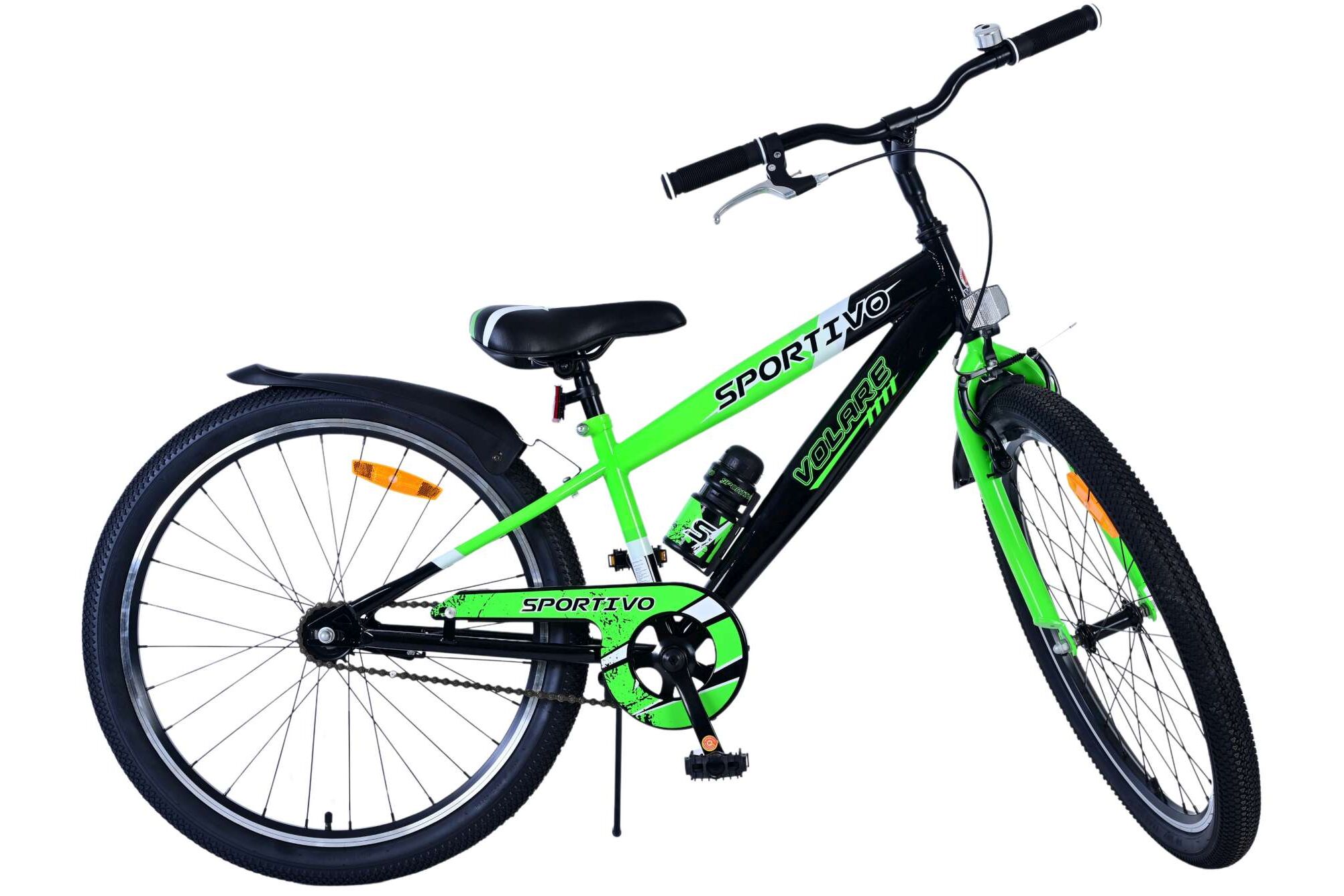 Barncykel Volare Sportivo 24 Tum - Grön för barn 8-10 år