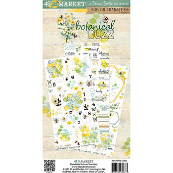 49 And Market - Rub-On Transfer Set 6x12 - Botanical Buzz Collection