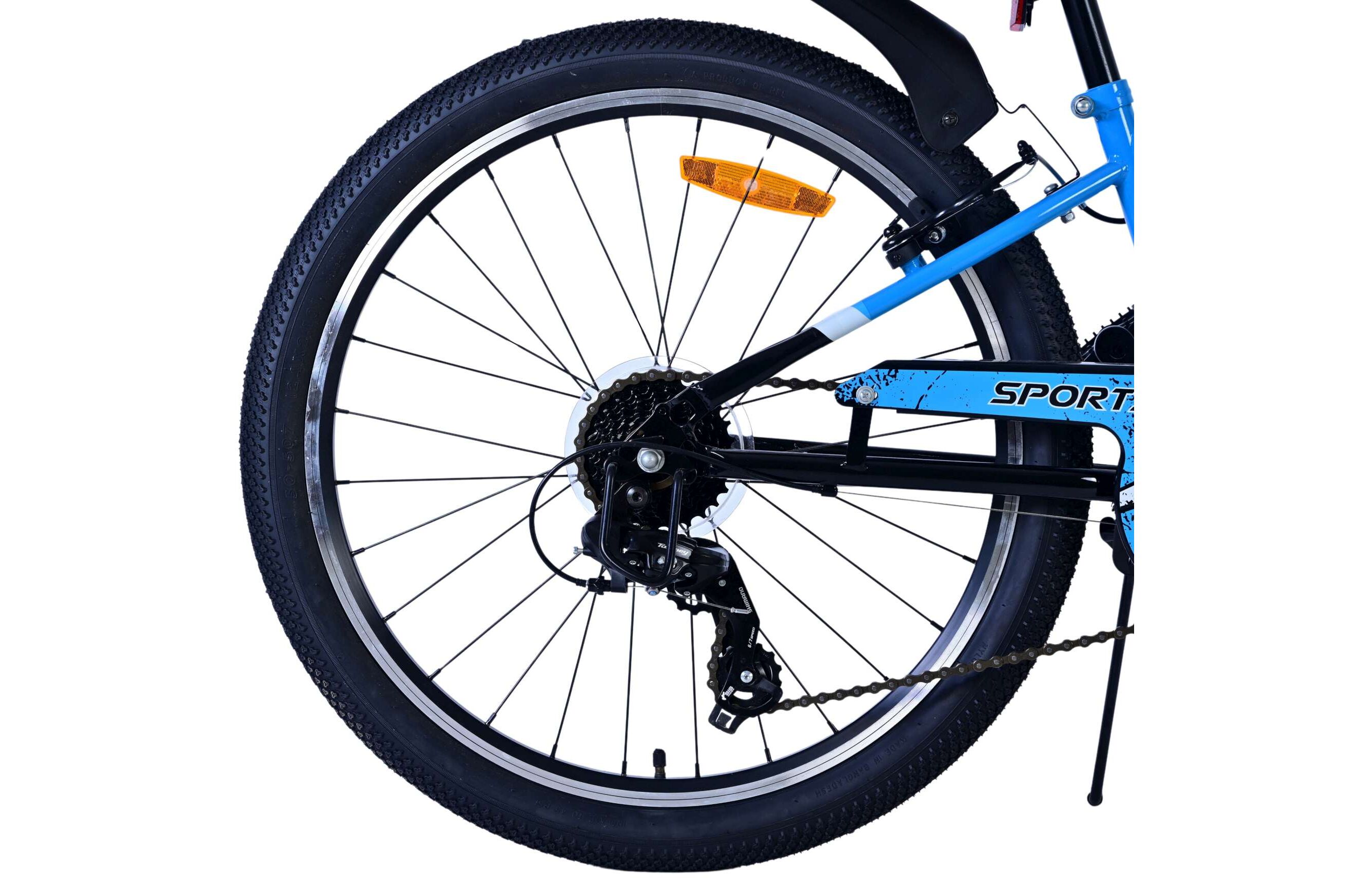 Barncykel Volare Sportivo 24 Tum - 7 växlar Blå för barn 8-10 år - 6