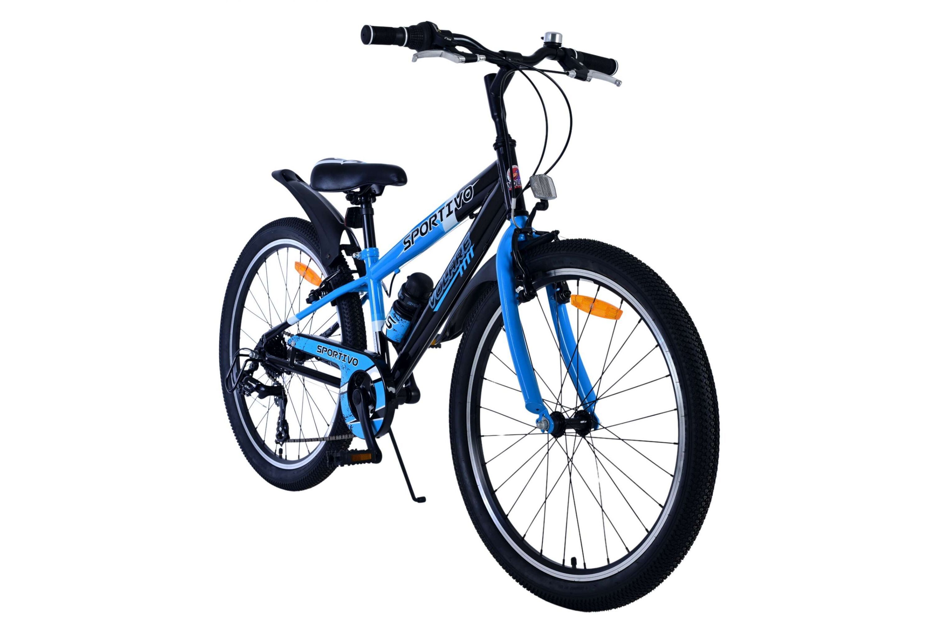 Barncykel Volare Sportivo 24 Tum - 7 växlar Blå för barn 8-10 år