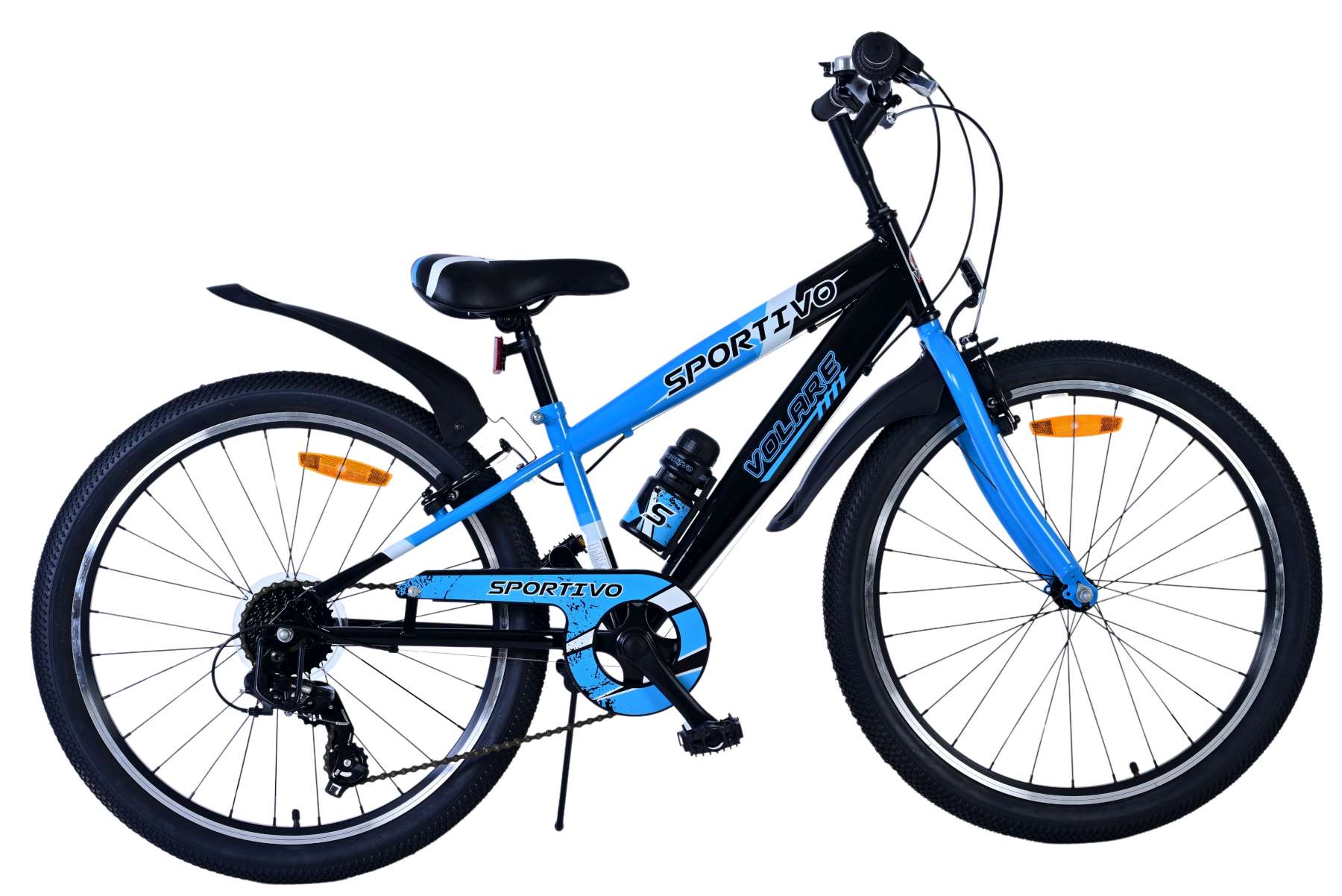 Barncykel Volare Sportivo 24 Tum - 7 växlar Blå för barn 8-10 år - 10