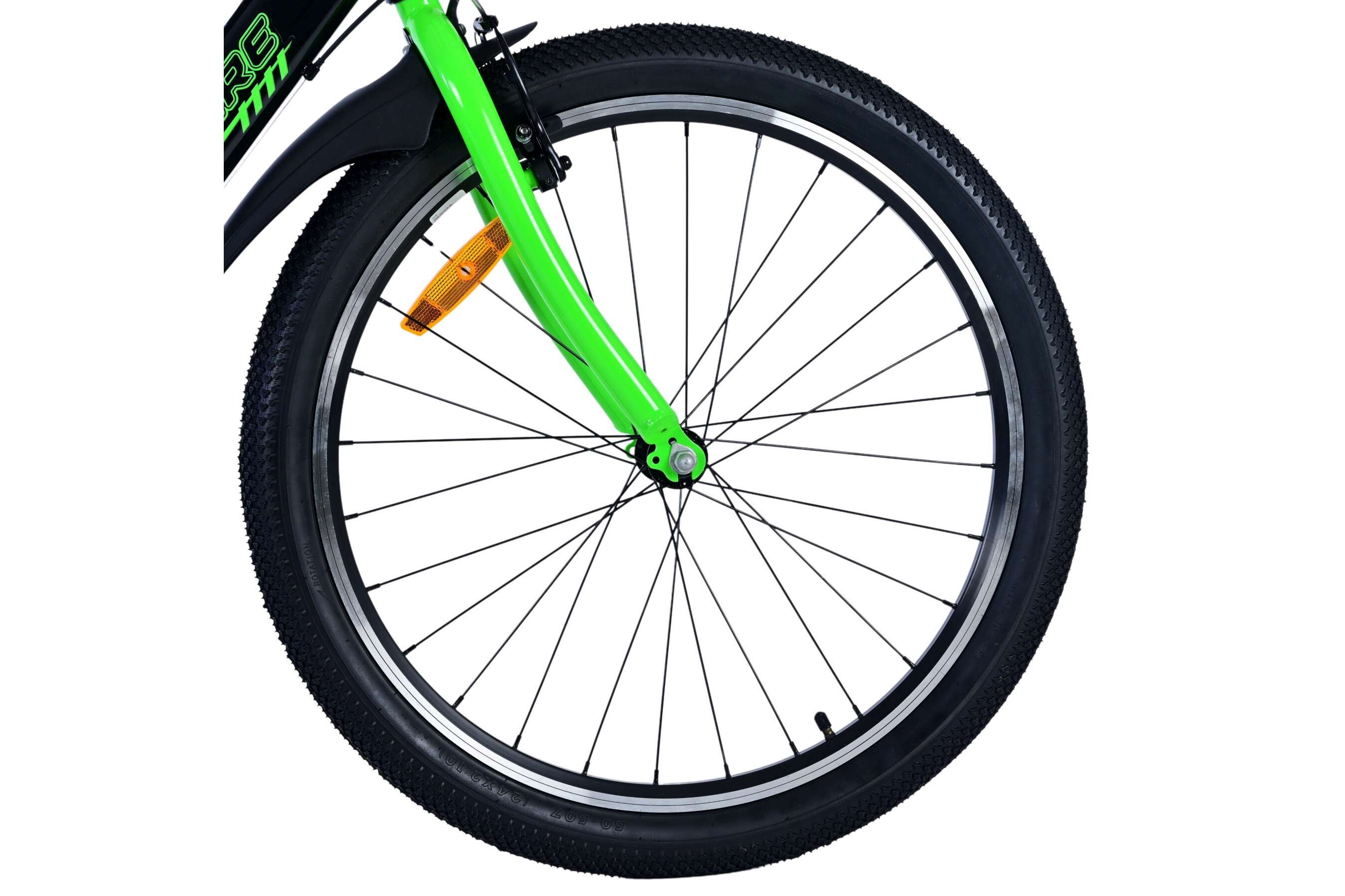 Barncykel Volare Sportivo 24 Tum - 7 växlar Grön för barn 8-10 år - 3