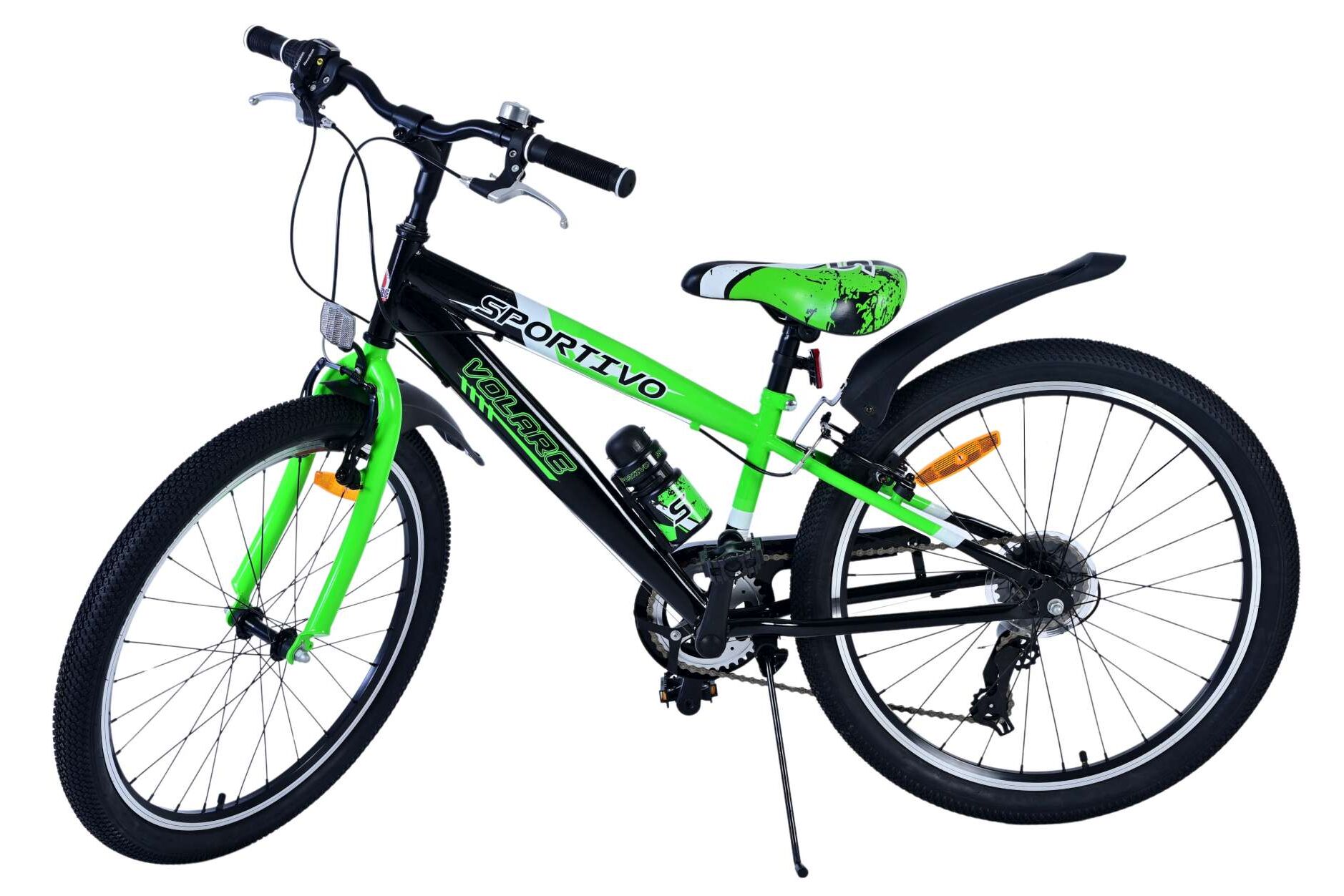 Barncykel Volare Sportivo 24 Tum - 7 växlar Grön för barn 8-10 år - 8