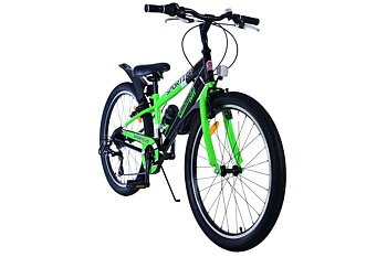 Barncykel Volare Sportivo 24 Tum - 7 växlar Grön för barn 8-10 år