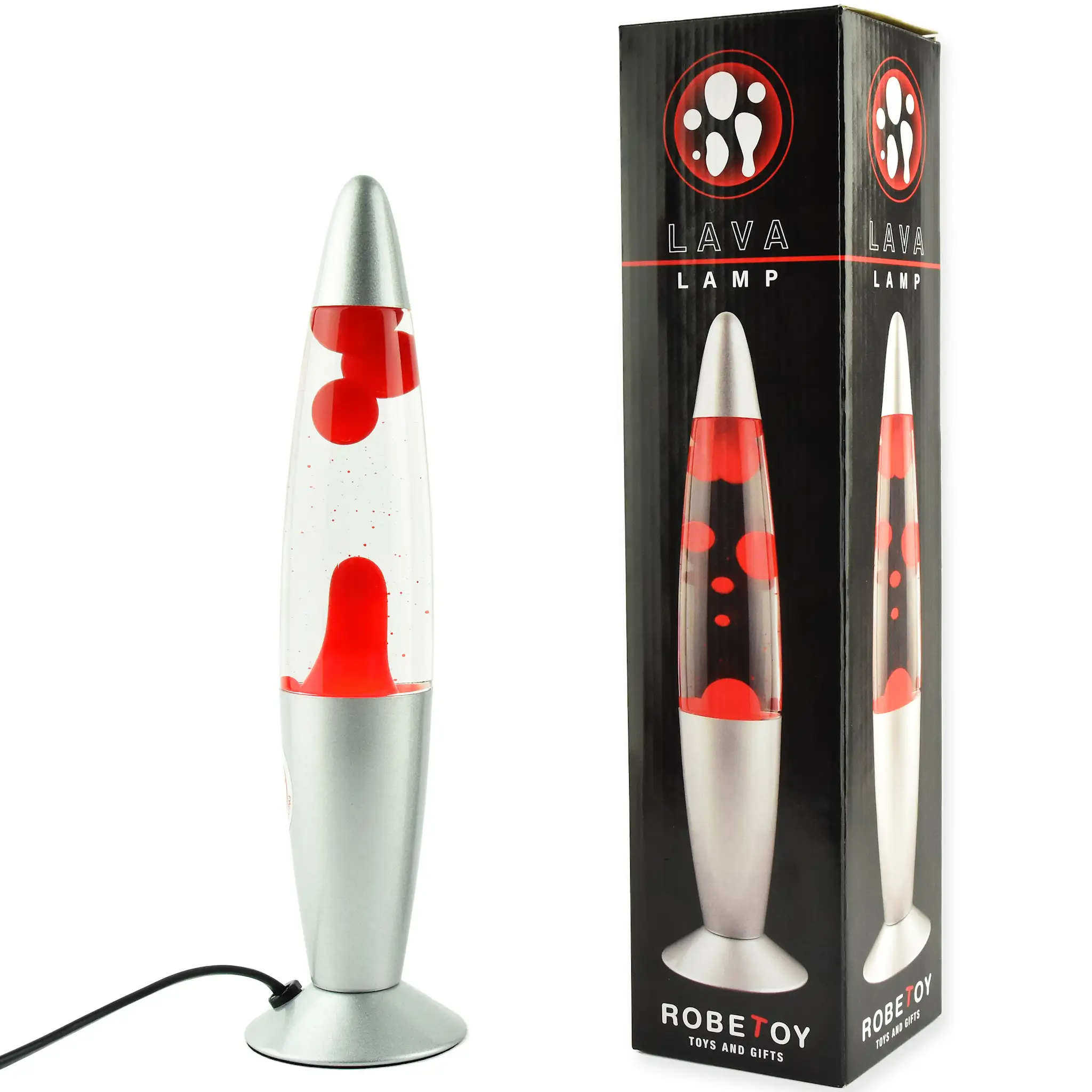 Red Lava Lamp 34 cm - Robetoy