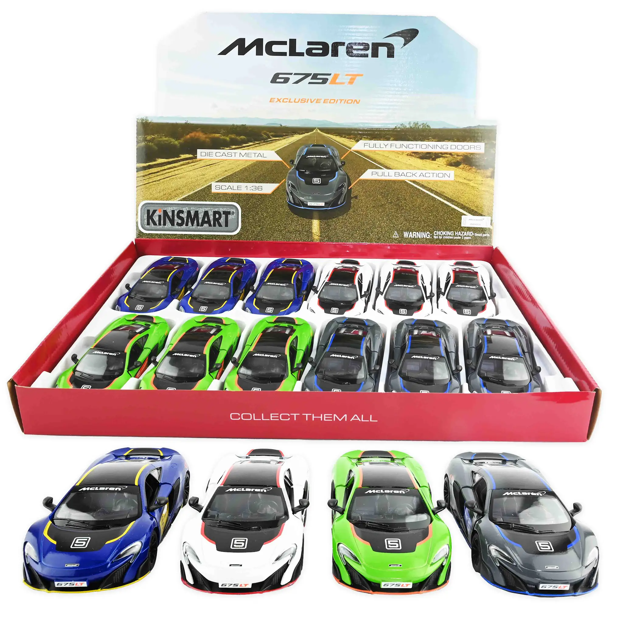 Leksaksbil Mclaren Print 675, 1 st - Robetoy