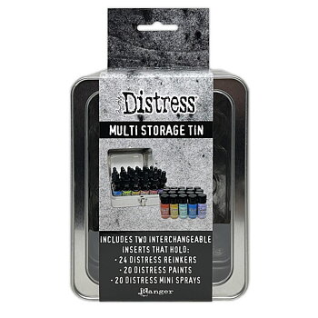 Tim Holtz/ Ranger - Distress Multi Storage Tin - Includes 2 Interchangeable Inserts 