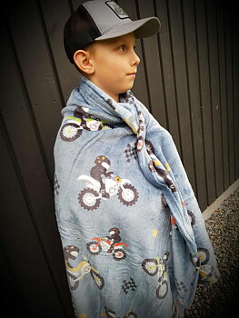 Pläd Cross denim