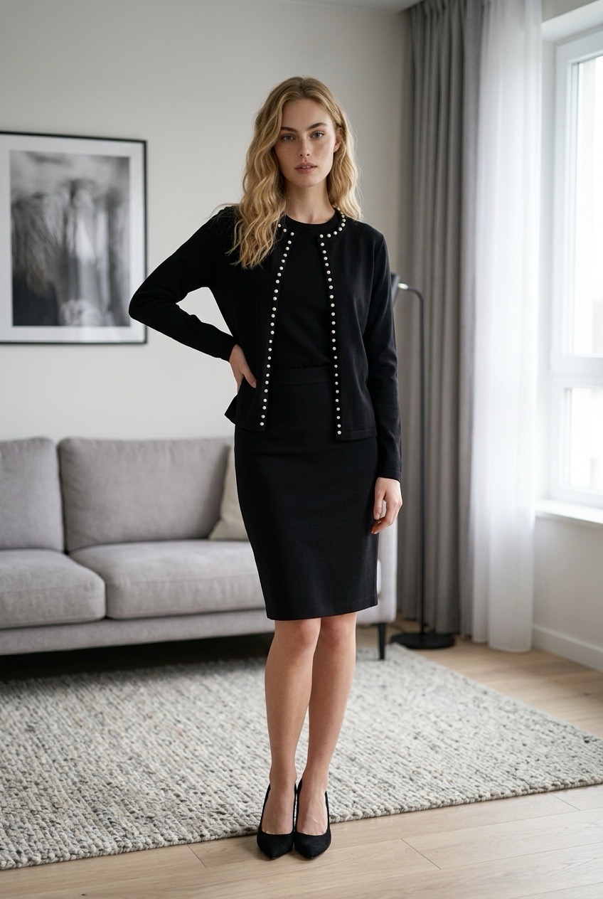 Cardigan Med Pärlor - Stl. S - Signature