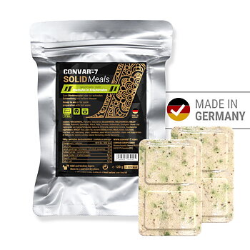 Convar Emergency Food | CONVAR-7 Feste Mahlzeiten Brathähnchen in Kräutercreme | 120g