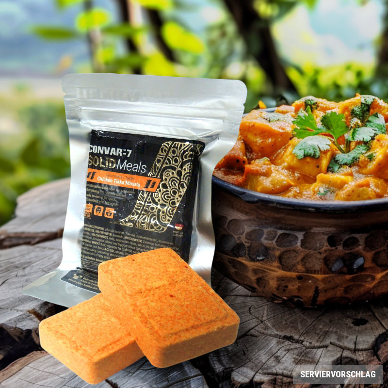 Convar Emergency Food | CONVAR-7 Solid Meals Huhn Tikka Masala | 120g - 2