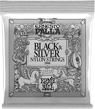 Ernie Ball 2406 Black & Silver Nylonsträngset