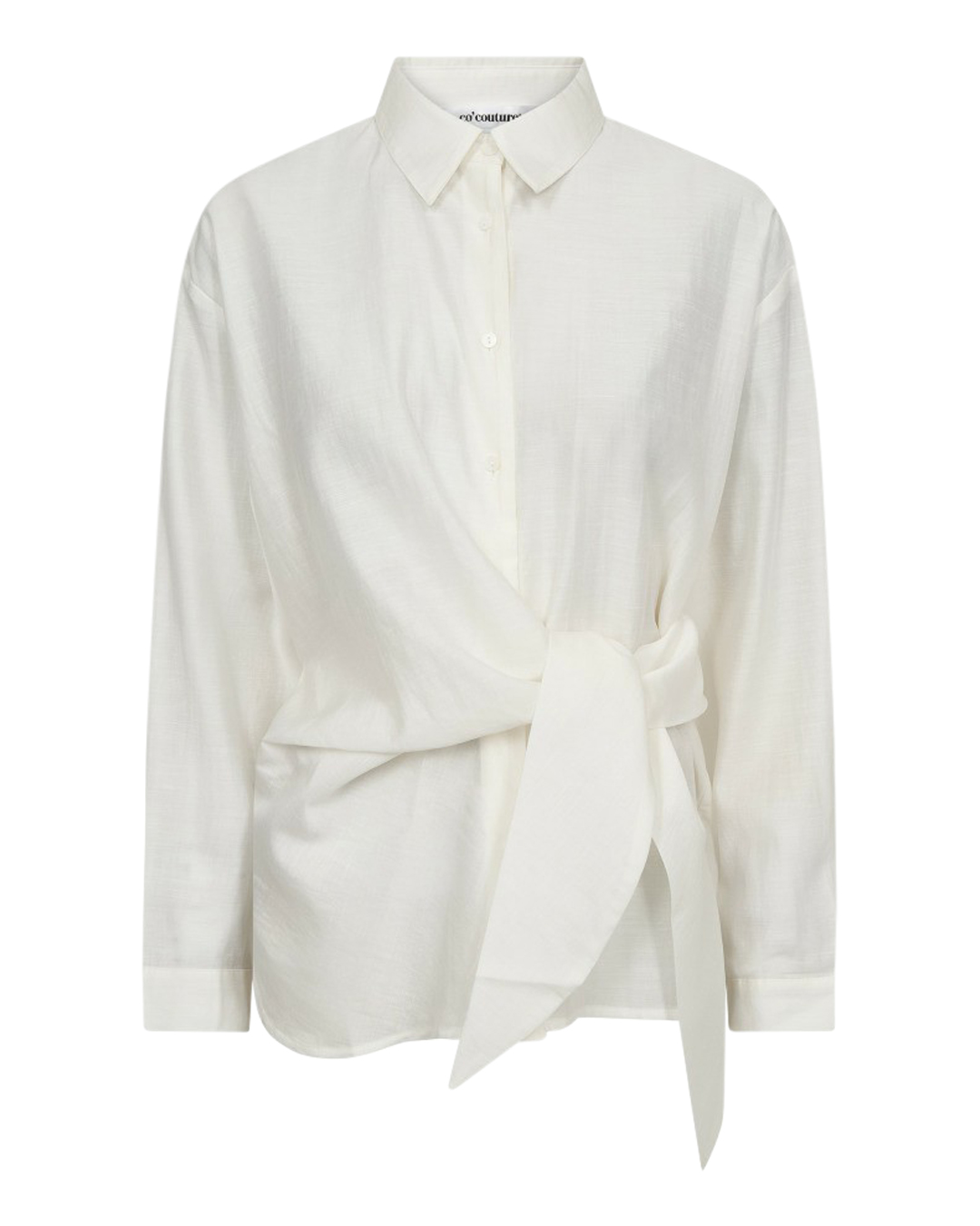 Blus Idina knut i sidan offwhite
