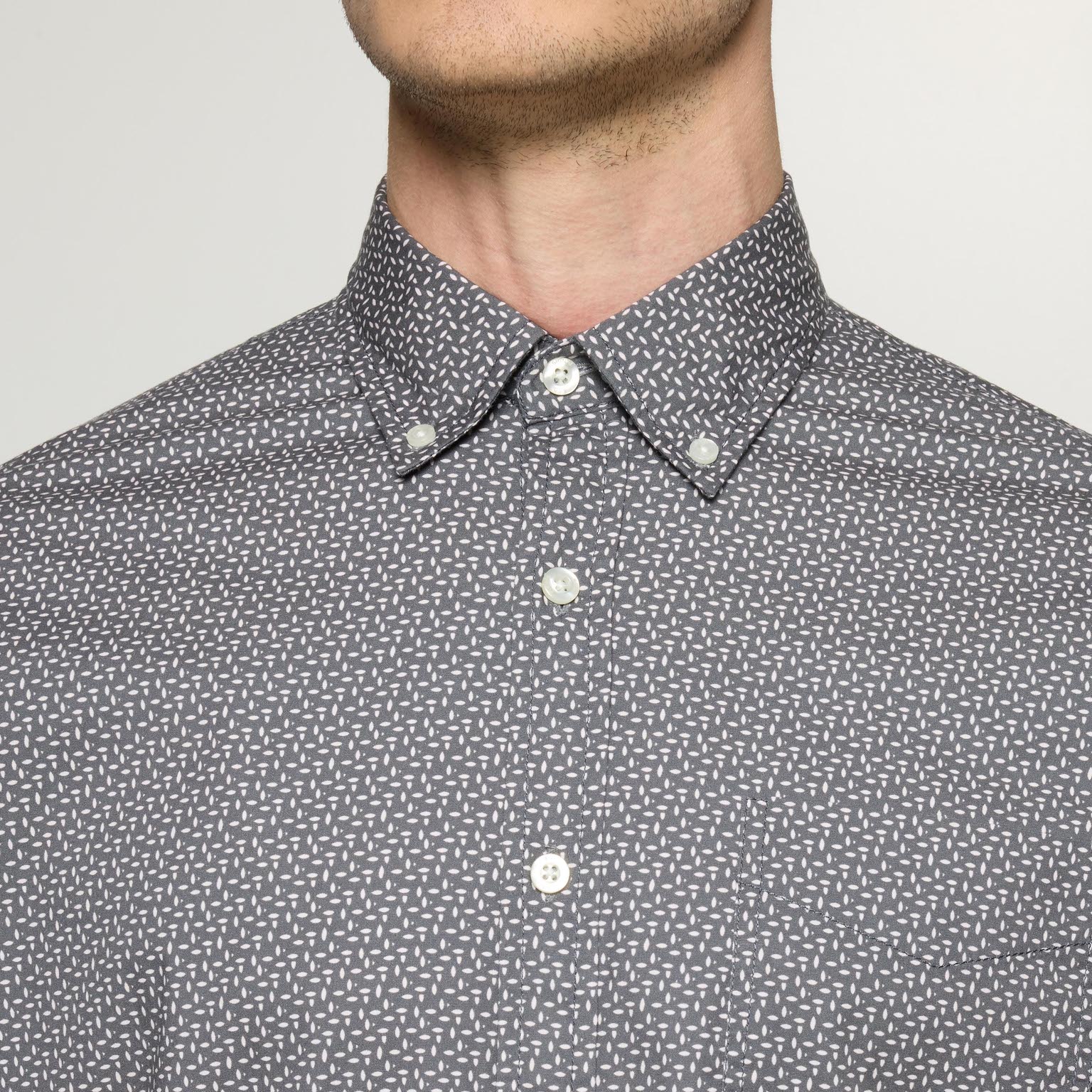 Signal - Sten Print Shirt - Shadow Grey  - 3