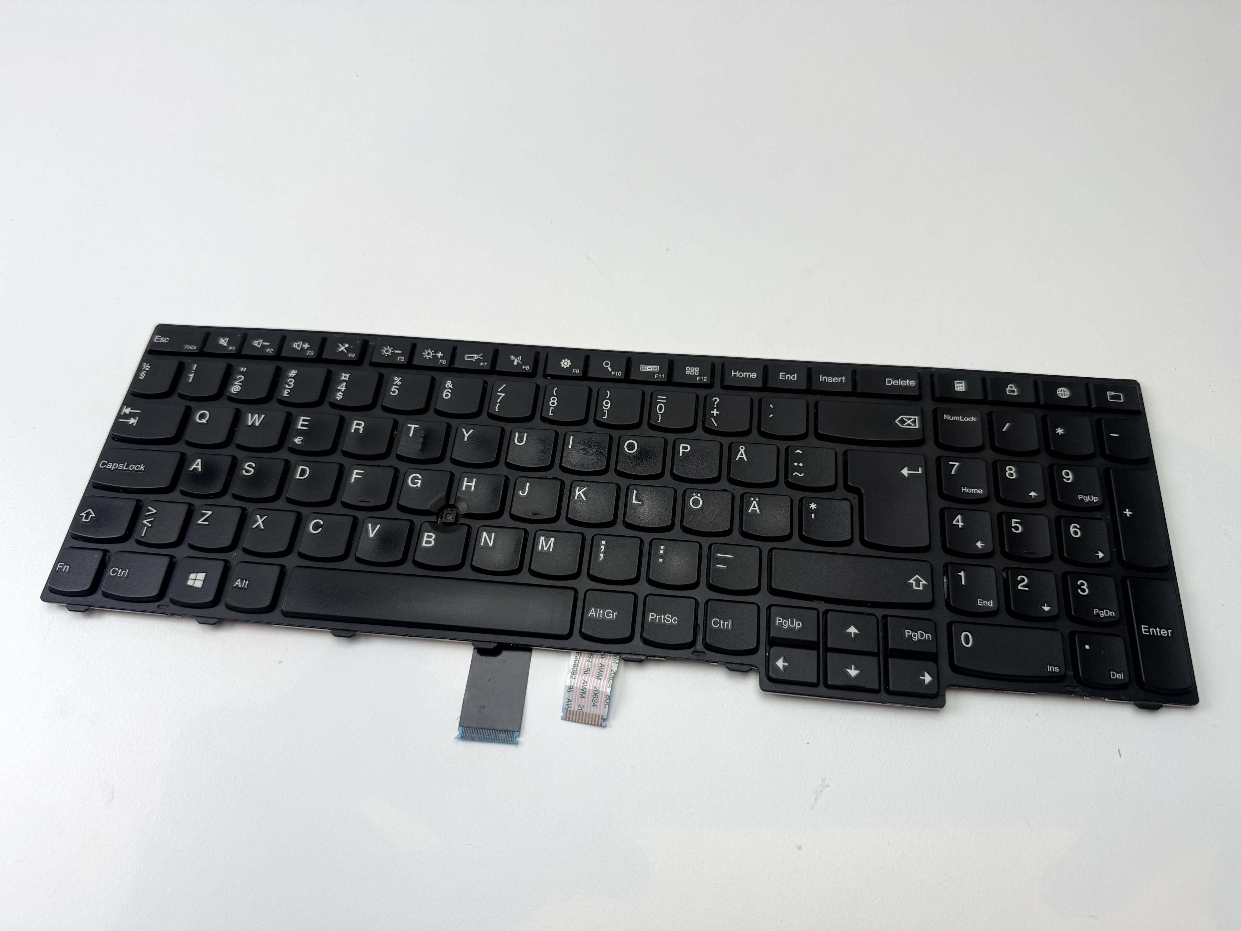 Lenovo Swedish Keyboard 00PA642 W540 W541 W550 W550s T540 T540P T550 T560 P50s Tangentbord