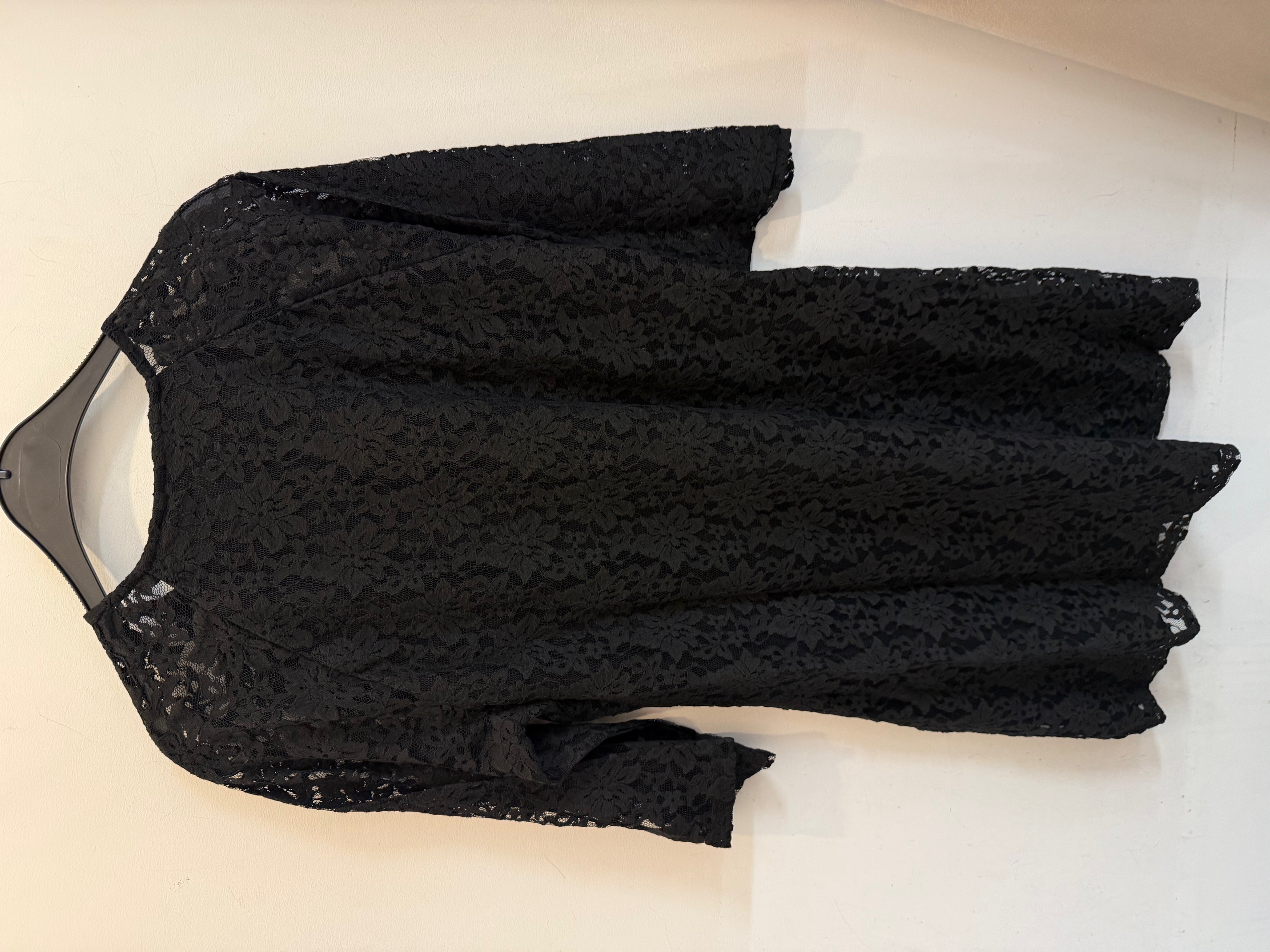 3/4 Sleeve Dress - Svart - Signature - 3