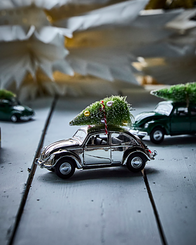 HOUSE DOCTOR Dekoration Xmas car Silver