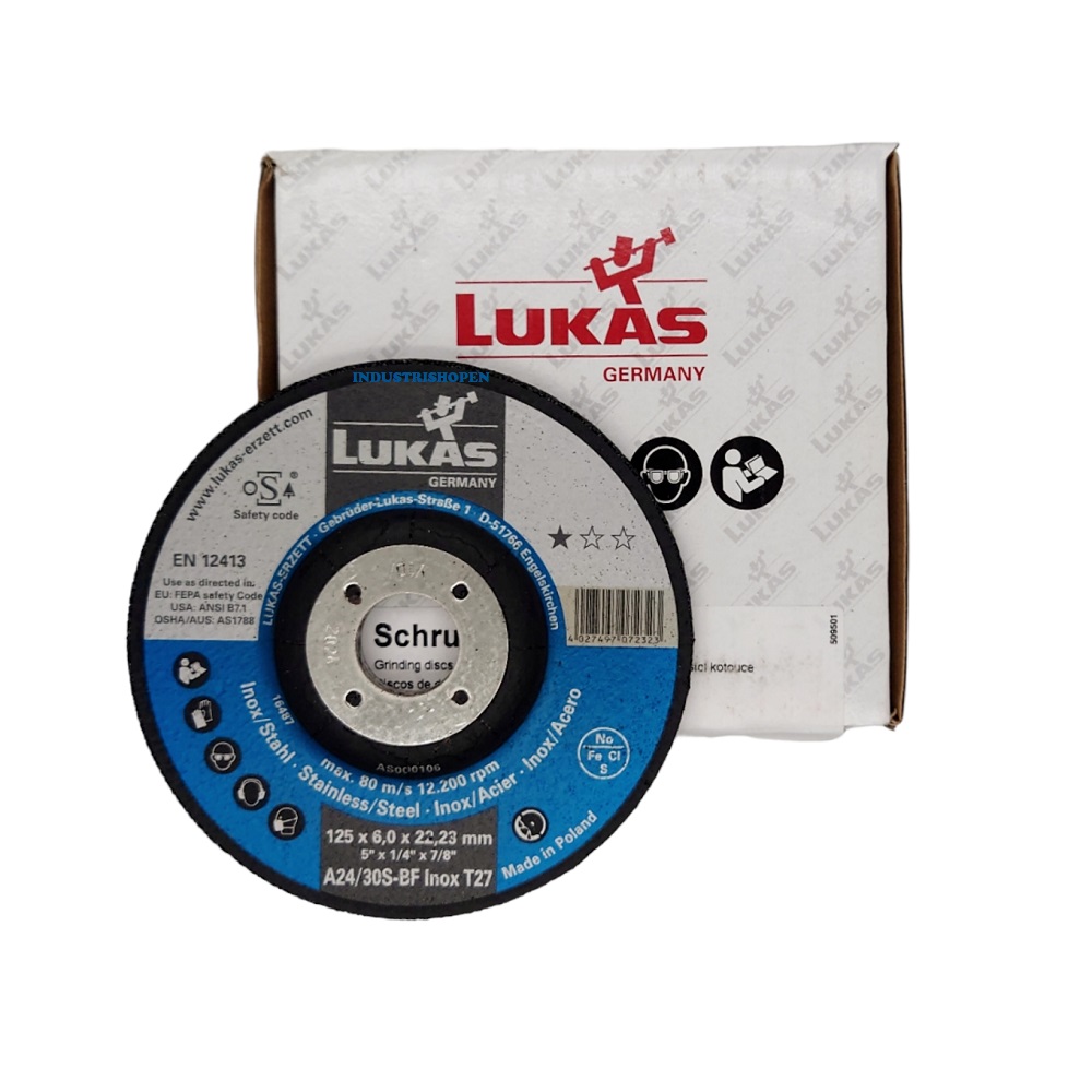 SLIPSKIVA INOX  125 x 6,0 - 3