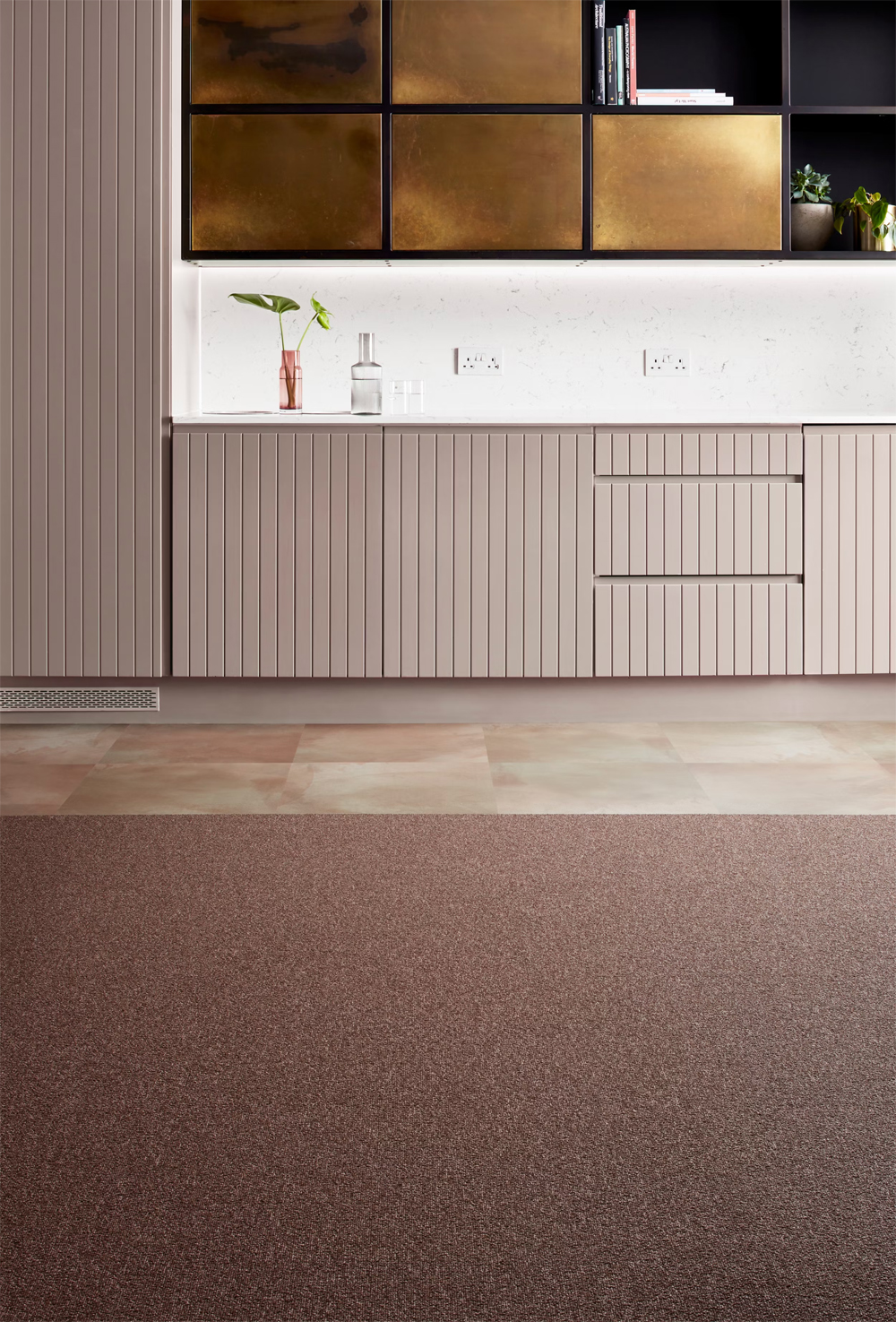 Textilplatta - Heuga 727 Pearl Brown 50x50cm - 2