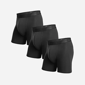 CLASSIC ESSENTIALS BOXER BRIEF SOLID - BLACK 3 PACK