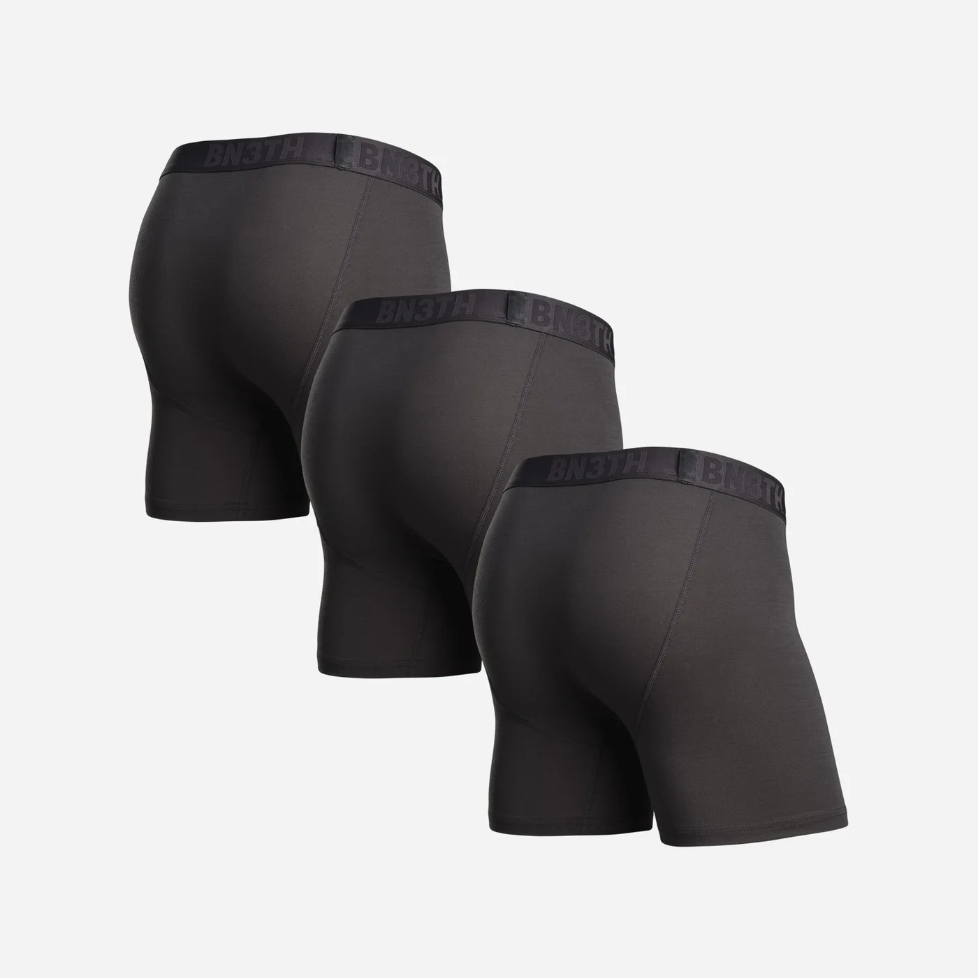 CLASSIC ESSENTIALS BOXER BRIEF SOLID - BLACK 3 PACK - 2