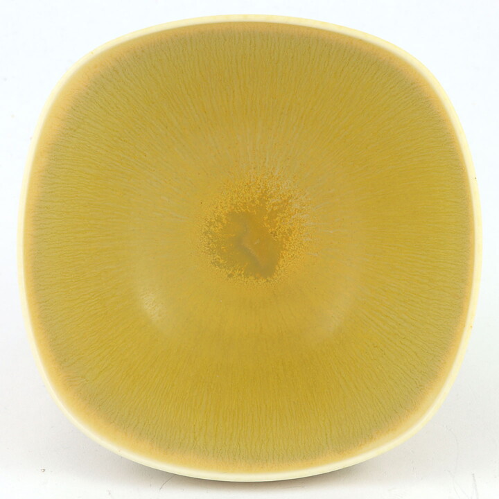 Berndt Friberg (1971) Unique Yellow Haresfur Bowl 10 cm