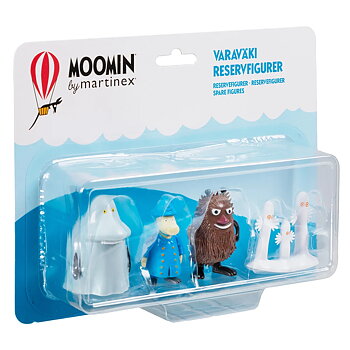 Mumin reservfigurer - Mårran, Polisen, Stinky och Hattifnattarna