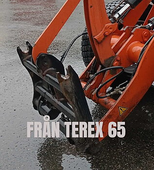 Adapter Från Terex 65 på lastare.