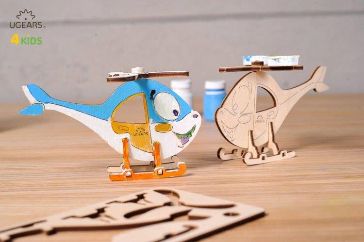 Ugears Helikopter - 4Kids - 10