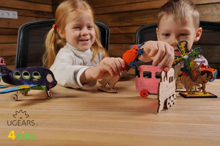 Ugears Hund & Katt - 4Kids - 3