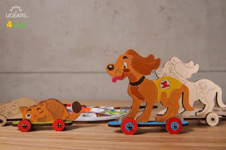 Ugears Hund & Katt - 4Kids - 6