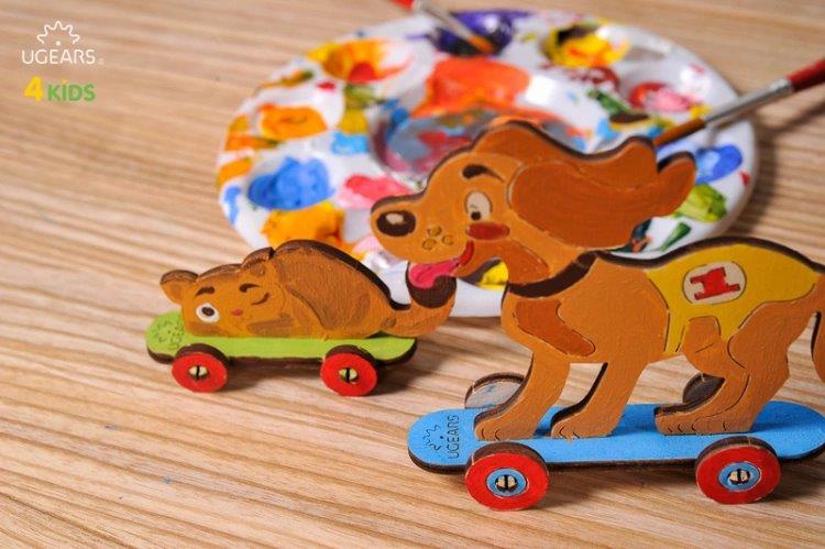 Ugears Hund & Katt - 4Kids - 4