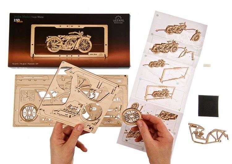 Ugears Indie Moto 2.5D Puzzle* - 12