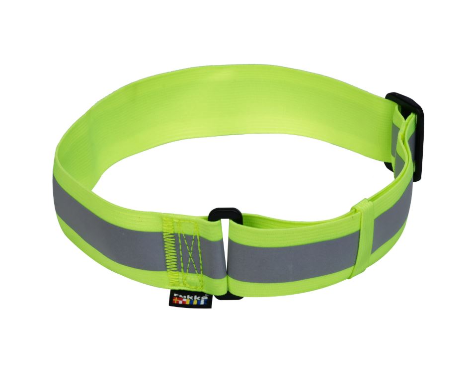 Rukka Pets Note Neck Band Reflective Collar - Neon Yellow