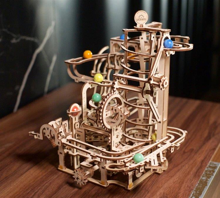 Ugears Marble Run Spiral Hoist (Marble - 4) - 17