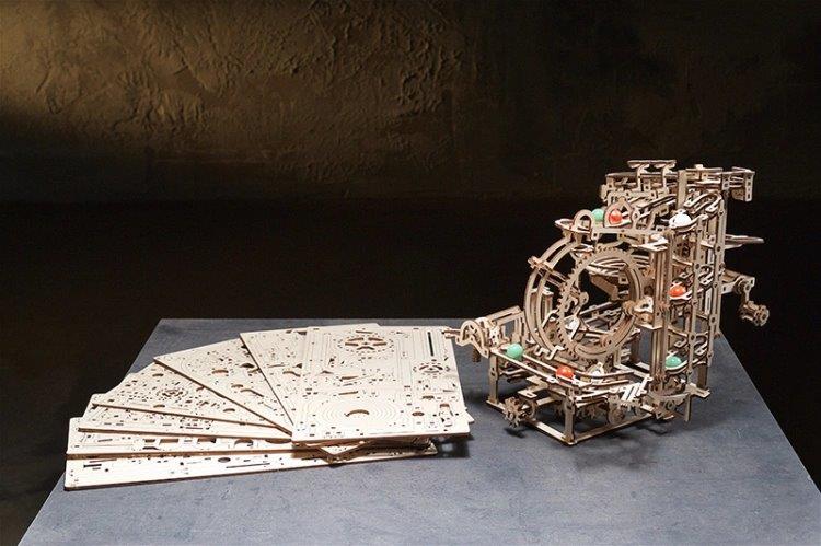 Ugears Marble Run Stepped Hoist (Marble - 2) - 16