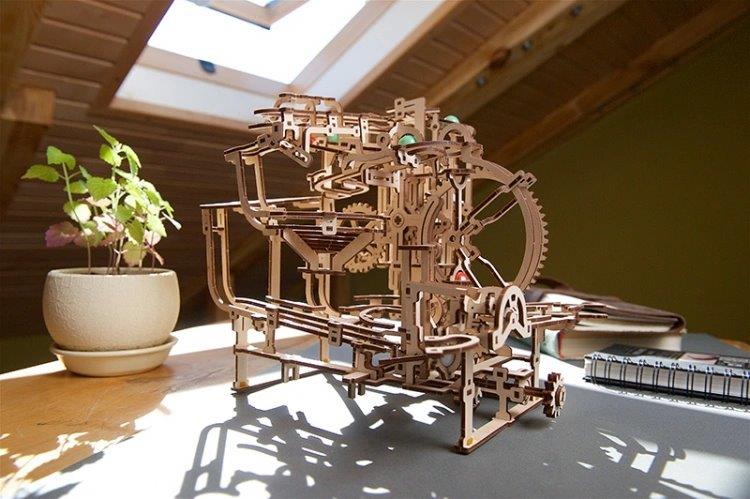 Ugears Marble Run Stepped Hoist (Marble - 2) - 17