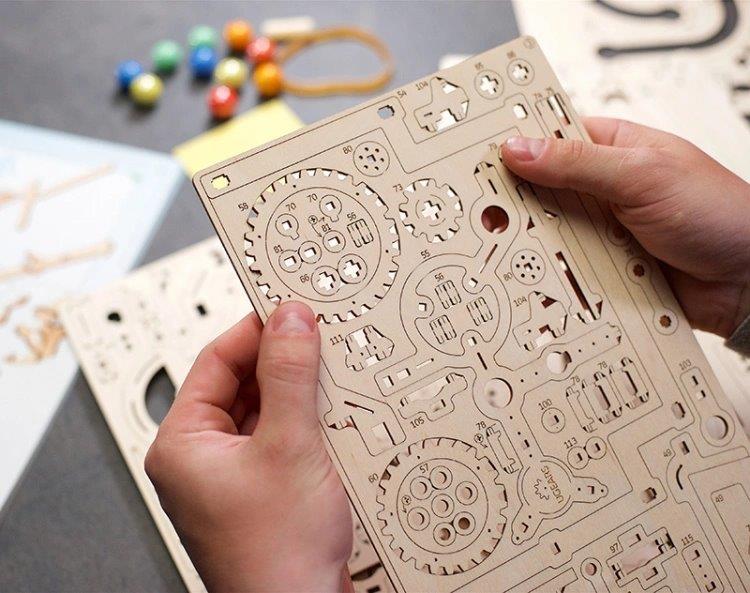 Ugears Marble Run Tiered Hoist (Marble - 3) - 8