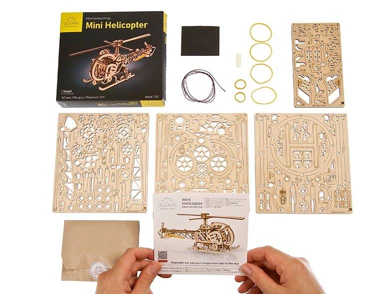 Ugears Mini Helicopter - 10