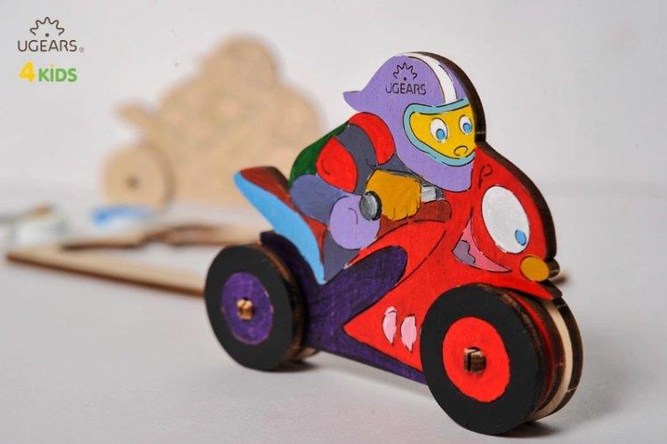 Ugears Motorcyklist - 4Kids - 10