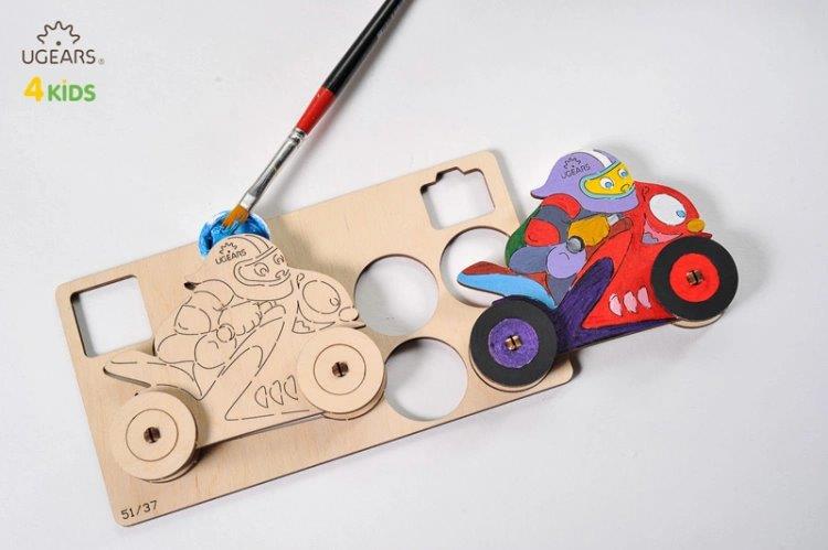 Ugears Motorcyklist - 4Kids - 9