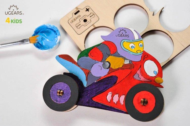 Ugears Motorcyklist - 4Kids - 7