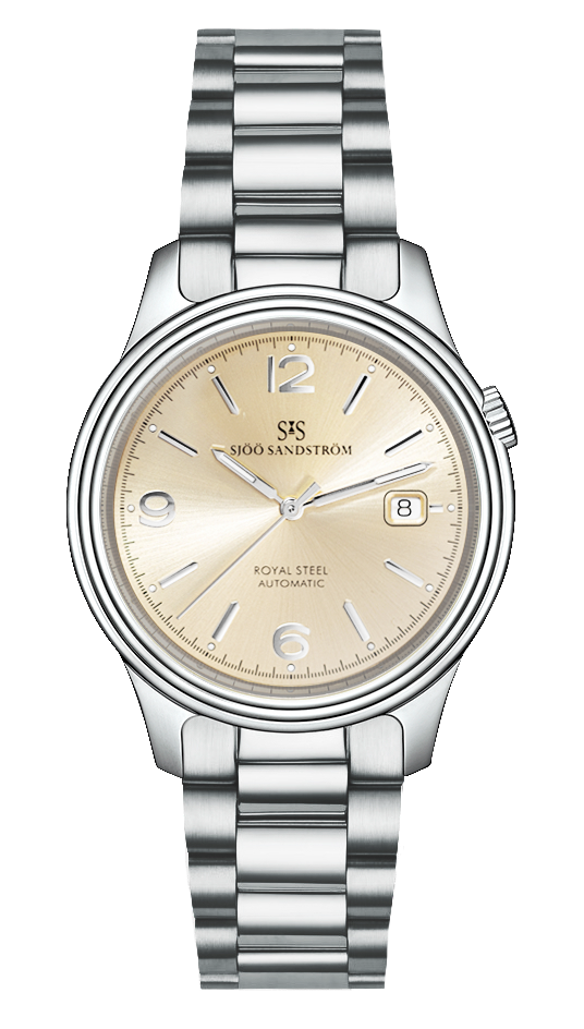 009826 Sjöö Sandström Royal Steel Classic 41 champagne