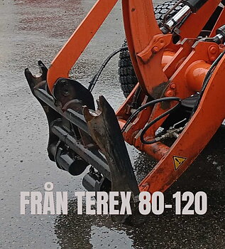 Adapter Från Terex 80-120 på lastare.